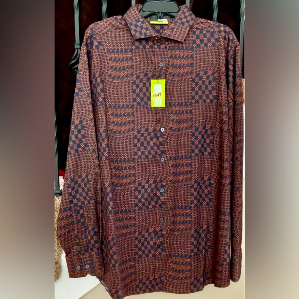 Men’s BRAND NEW Size 1XT Slim Fit Long Sleeve Shirt.  #1347